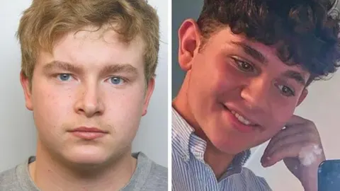 Matthew Mason (i) asesinó brutalmente Alex Rodda (d) con una llave inglesa en Reino Unido