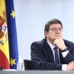 El ministro de Inclusión, Seguridad Social y Migraciones, José Luis Escrivá, durante una rueda de prensa posterior al Consejo de Ministros, en la Moncloa
