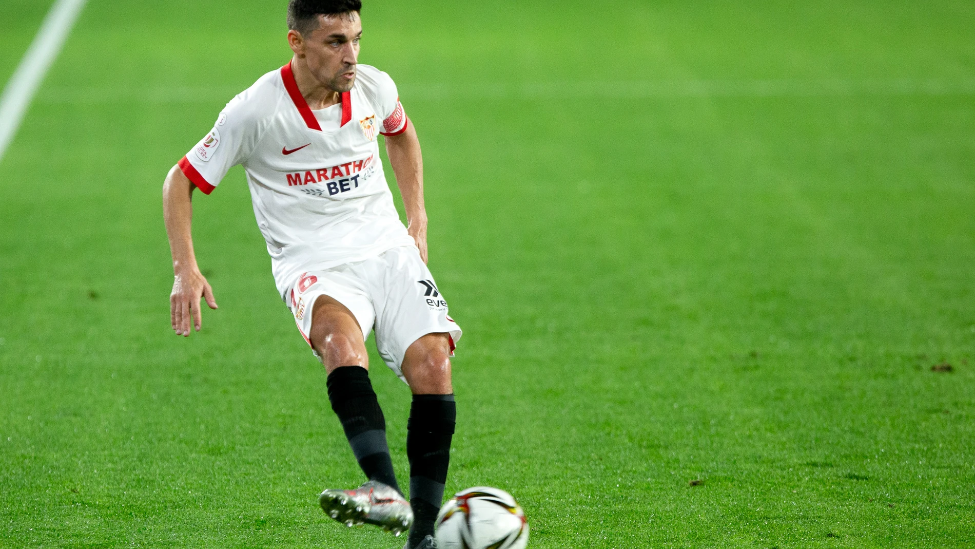 Jesús Navas con el Sevilla.