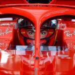 Carlos Sainz pilotó el monoplaza de Ferrari de 2018