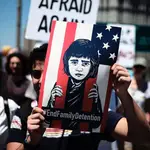 Manifestación contra el programa de &quot;tolerancia cero&quot; por el cual miles de familias fueron separadas por las autoridades estadounidenses tras cruzar la frontera de manera irregular