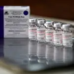 FILE PHOTO: Empty vials of the second dose of the Sputnik V (Gam-COVID-Vac) vaccine are pictured at the San Martin hospital, in La Plata, on the outskirts of Buenos Aires, Argentina January 21, 2021. REUTERS/Agustin Marcarian/File Photo