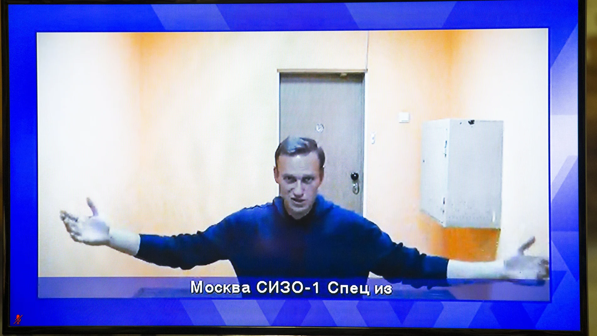 Navalni participó en la vista por videoconferencia