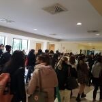 Alumnos de la Universidad de Córdoba acuden a un examen