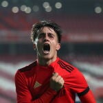 Franco Cervi con el Benfica.