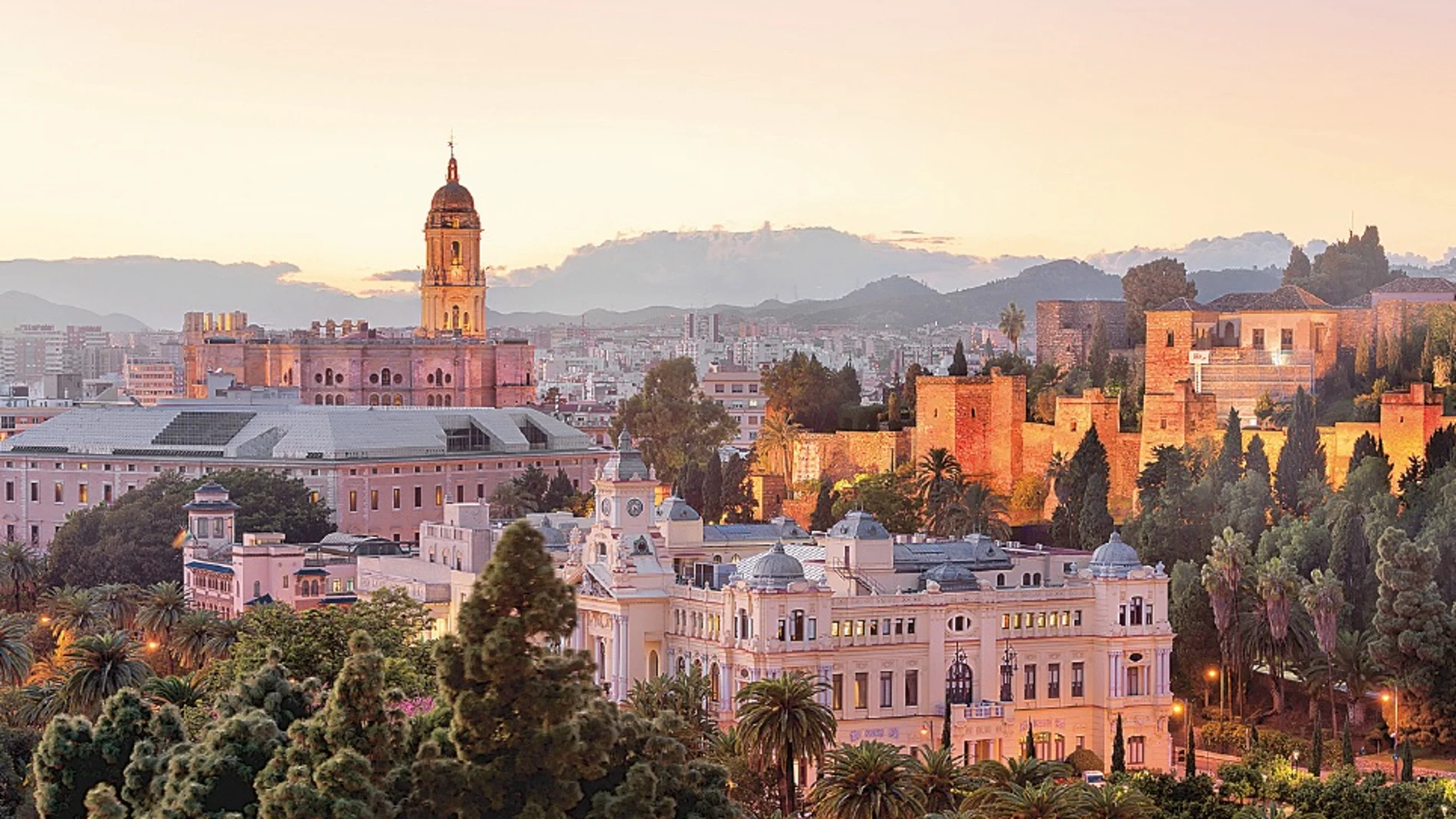 Panorámica de la ciudad de Málaga