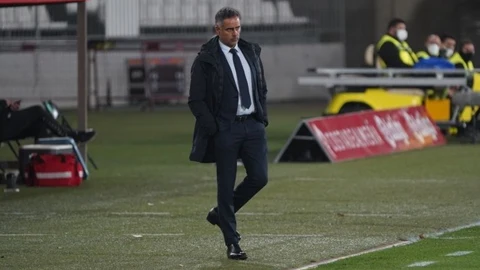 El entrenador de la UD Almería, José Gomes