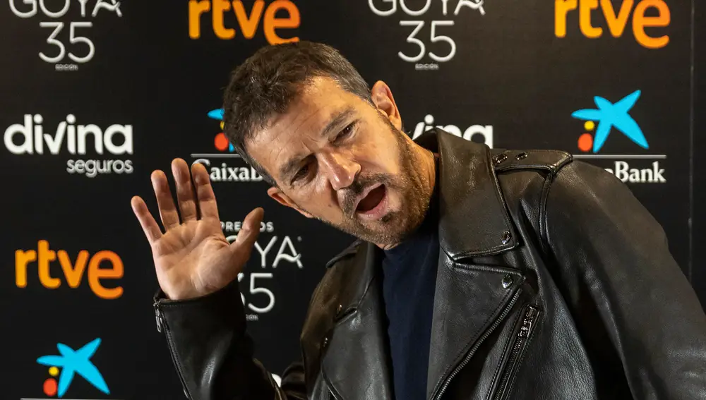 Antonio Banderas, durante la presentación de la gala de los Premios Goya del año 2021