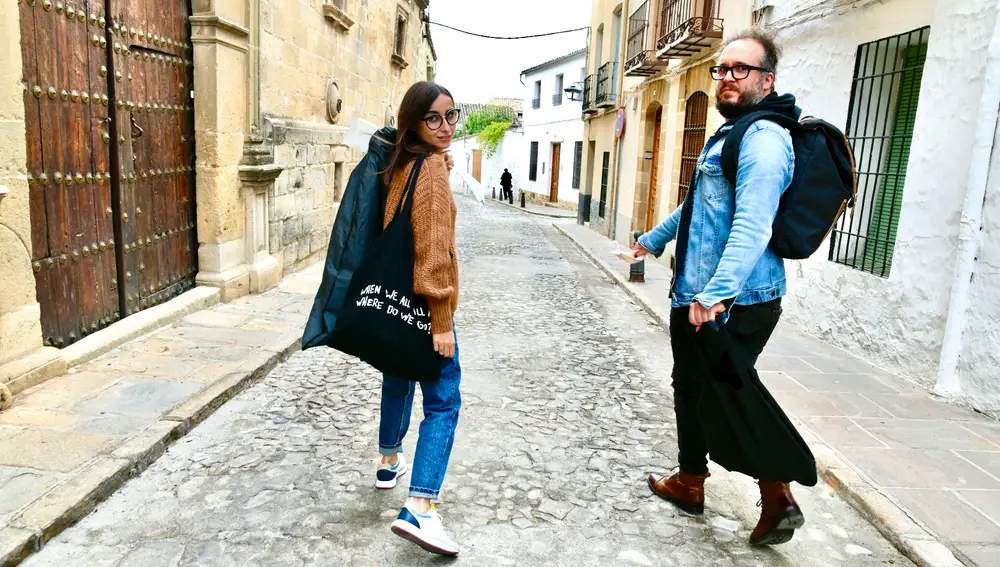 Zahara, durante el rodaje del programa
