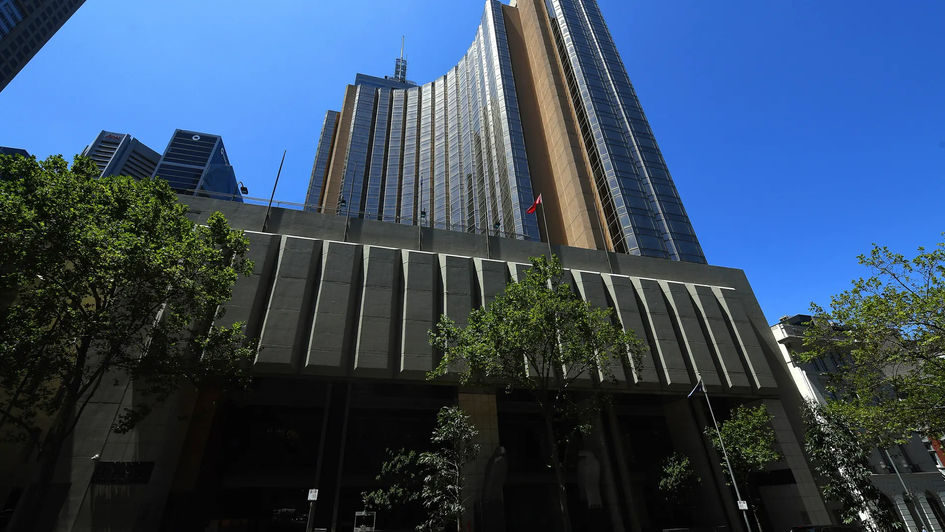 Exterior del hotel Grand Hyatt Melbourne donde se ha registrado el positivo