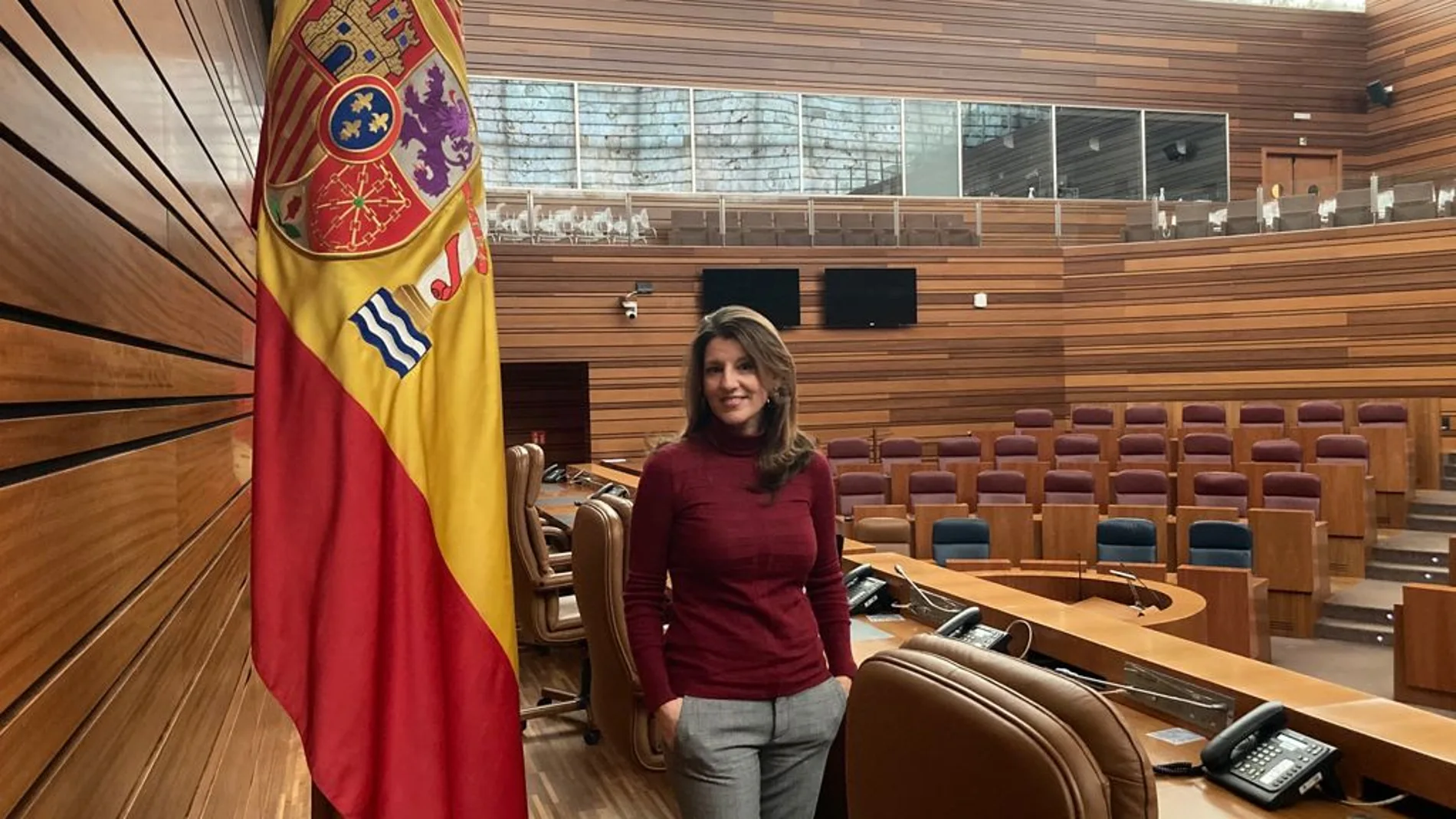 Fátima Pinacho en el Hemiciclo