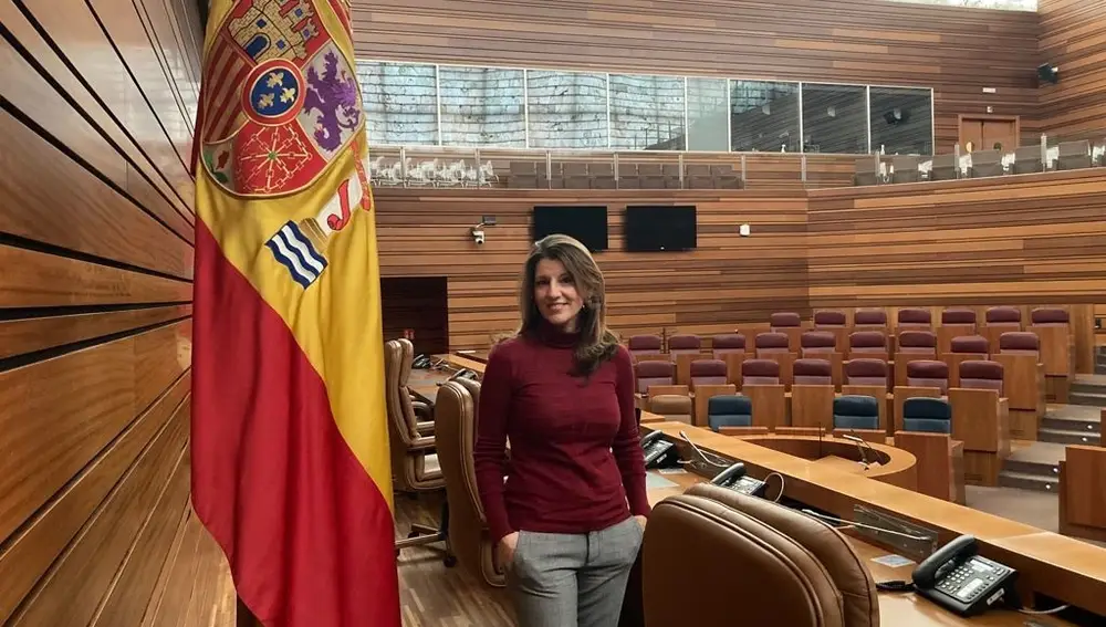 La procuradora por Valladolid Fátima Pinacho sustituirá a Jesús García-Conde como representante de Vox en el Parlamento regional.VOX04/02/2021