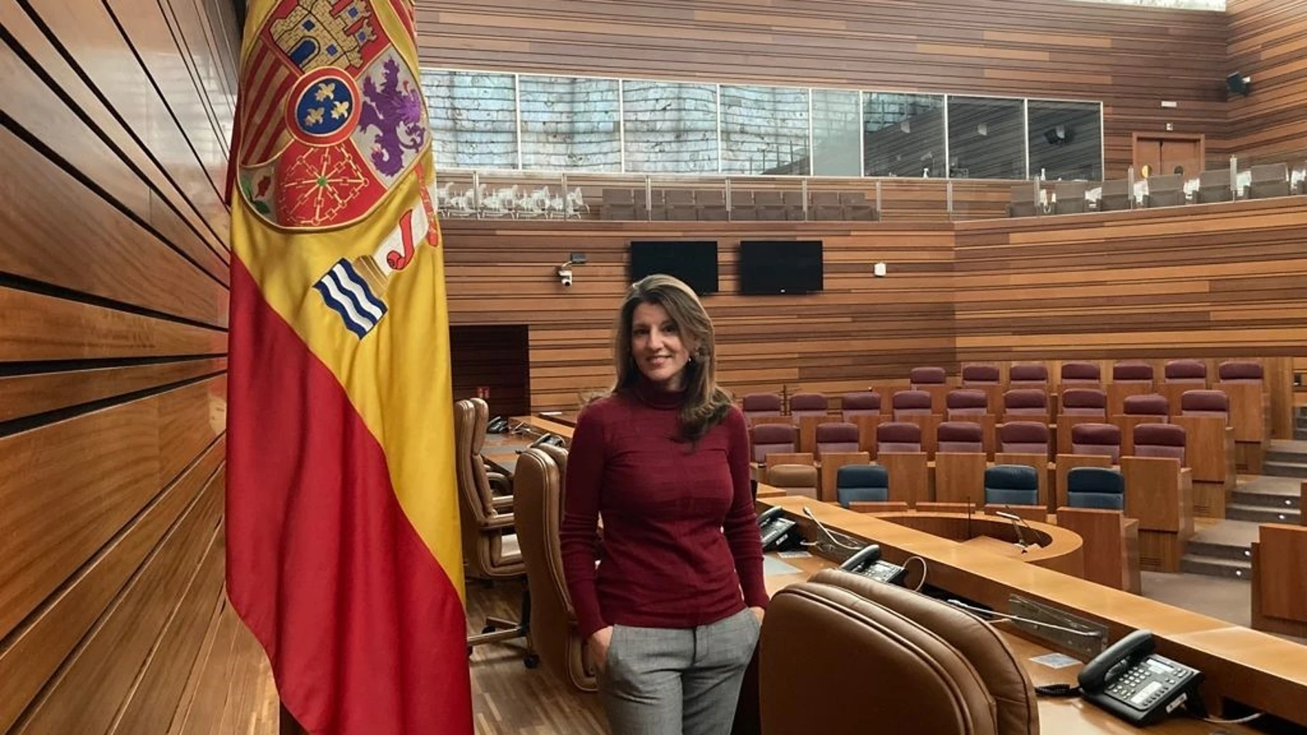La procuradora por Valladolid Fátima Pinacho sustituirá a Jesús García-Conde como representante de Vox en el Parlamento regional.VOX04/02/2021