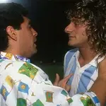 Diego Armando Maradona y Claudio &#39;El Turco&#39; García.