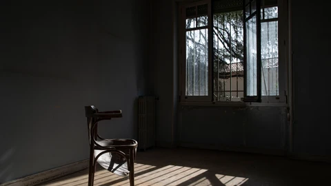 Una de las habitaciones de la casa Vicente Aleixandre, en Madrid