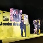 El vicepresidente de la Generalitat en funciones y candidato de ERC a la Presidencia, Pere Aragonès, en un mitin de campaña en el Parc del Clot de Barcelona.EUROPA PRESS05/02/2021