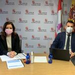 La consejera de Empleo e Industria, Ana Carlota Amigo, y el viceconsejero David Martín