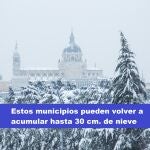 Nieve en Madrid: Catedral de la Almudena durante la gran nevada provocada por la borrasca ‘Filomena’