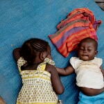 Niños en un campamento de la República Centroafricana