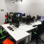 Una de las salas del Polo Nacional de Contenidos Digitales de Málaga