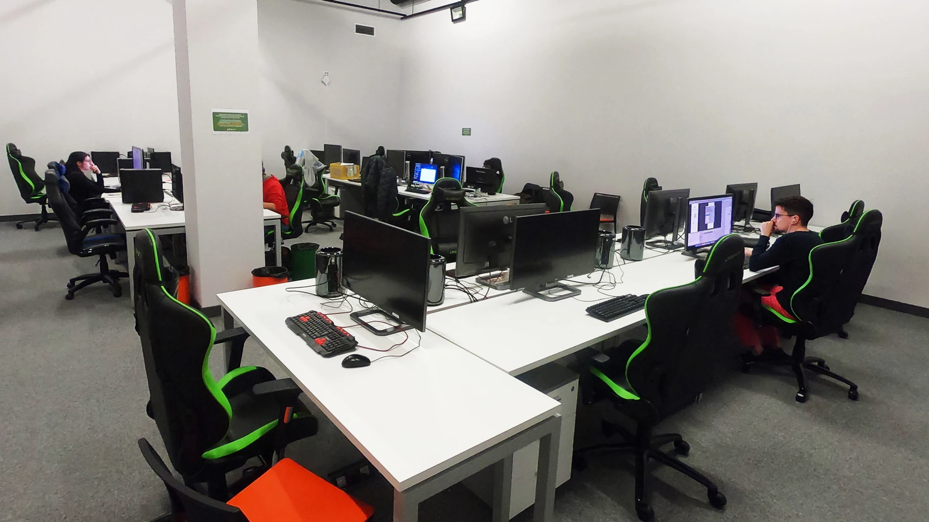 Una de las salas del Polo Nacional de Contenidos Digitales de Málaga