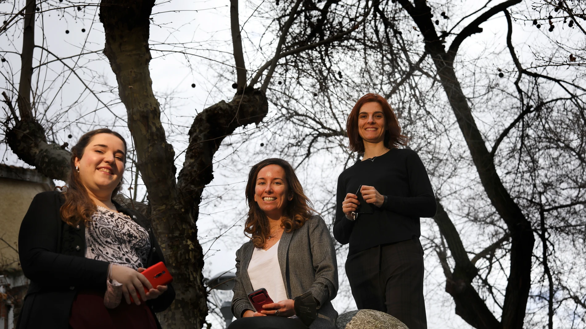 Elena Frontiñan, Diana Franganillo y Sara Azcona, ganadoras del primer Hackathon Reactiva Las Rozas.