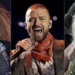 Janet Jackson, Justin Timberlake y Britney Spears, en un fotomontaje