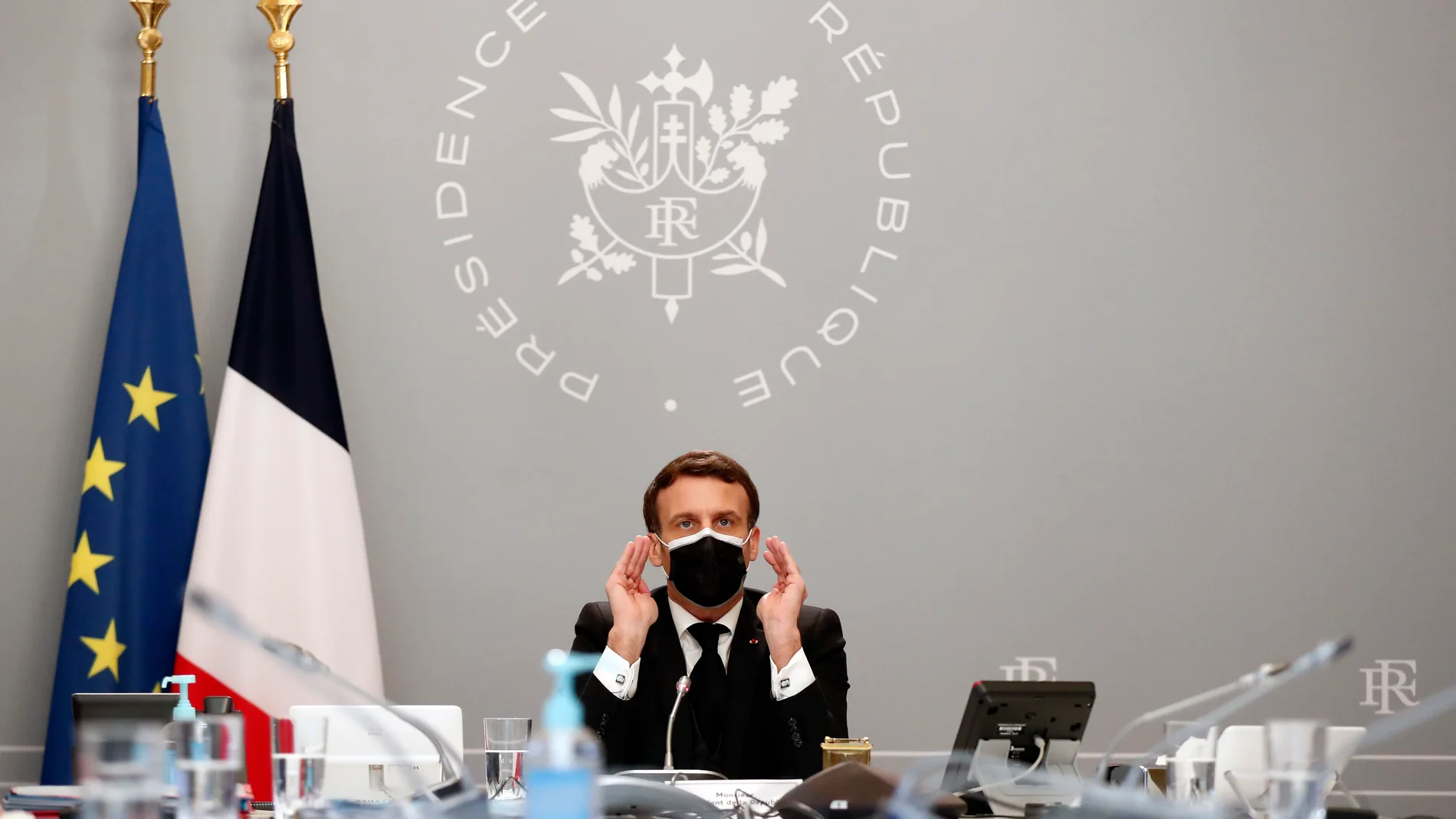 El presidente de Francia Emmanuel Macron
