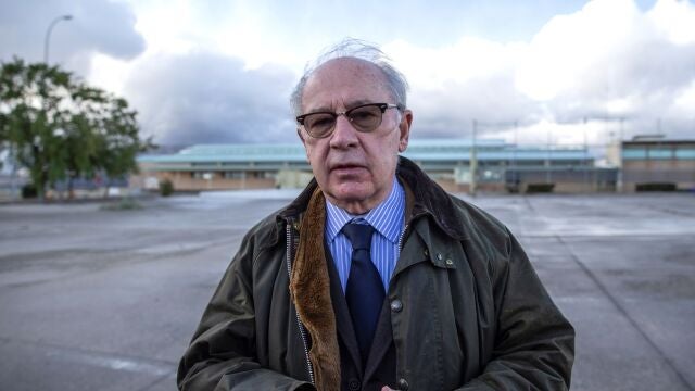 Rodrigo Rato cuando abandonando la prisión de Madrid en la que cumplía condena por el uso indebido de tarjetas de crédito