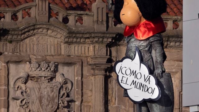 Homenaje al humorista argentino Quino, fallecido el año pasado, que resume la situación actual del gremio de cómicos