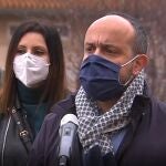 Declaraciones del candidato Alejandro Fernández (PP) junto a su número 2, Lorena Roldán, tras votar él en TarragonaPP14/02/2021