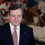 Mario Draghi, en el Palacio del Quirinal el pasado sábado tras jurar sus cargos sus 23 ministros