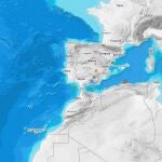 Mapa con los movimientos sísmicos registrados