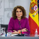 Rueda de prensa posterior a la reunión del Consejo de Ministros, con la intervención de la Ministra de Hacienda, María Jesús Monter