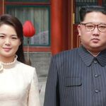 Kim Jong Un con su esposa Ri Sol-ju