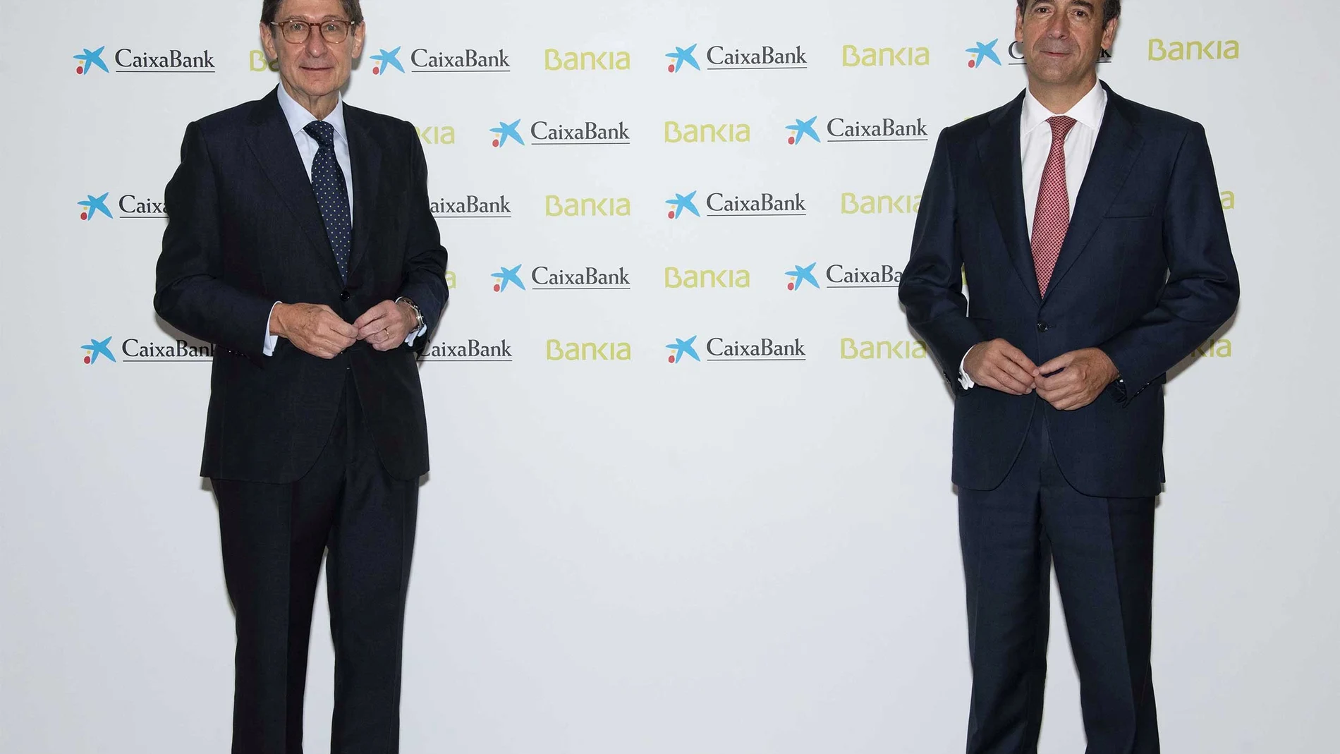 José Ignacio Goirigolzarri, presidente de Caixabank, y Gonzalo Gortázar, consejero delegado