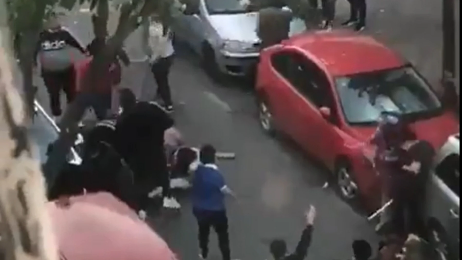 Captura de la pelea en Sevilla