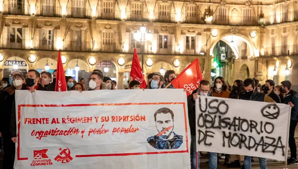 El colectivo ''Juventud Unida Salamanca'' convoca una manifestación de protesta contra el encarcelamiento del rapero leridano Pablo Hasél.