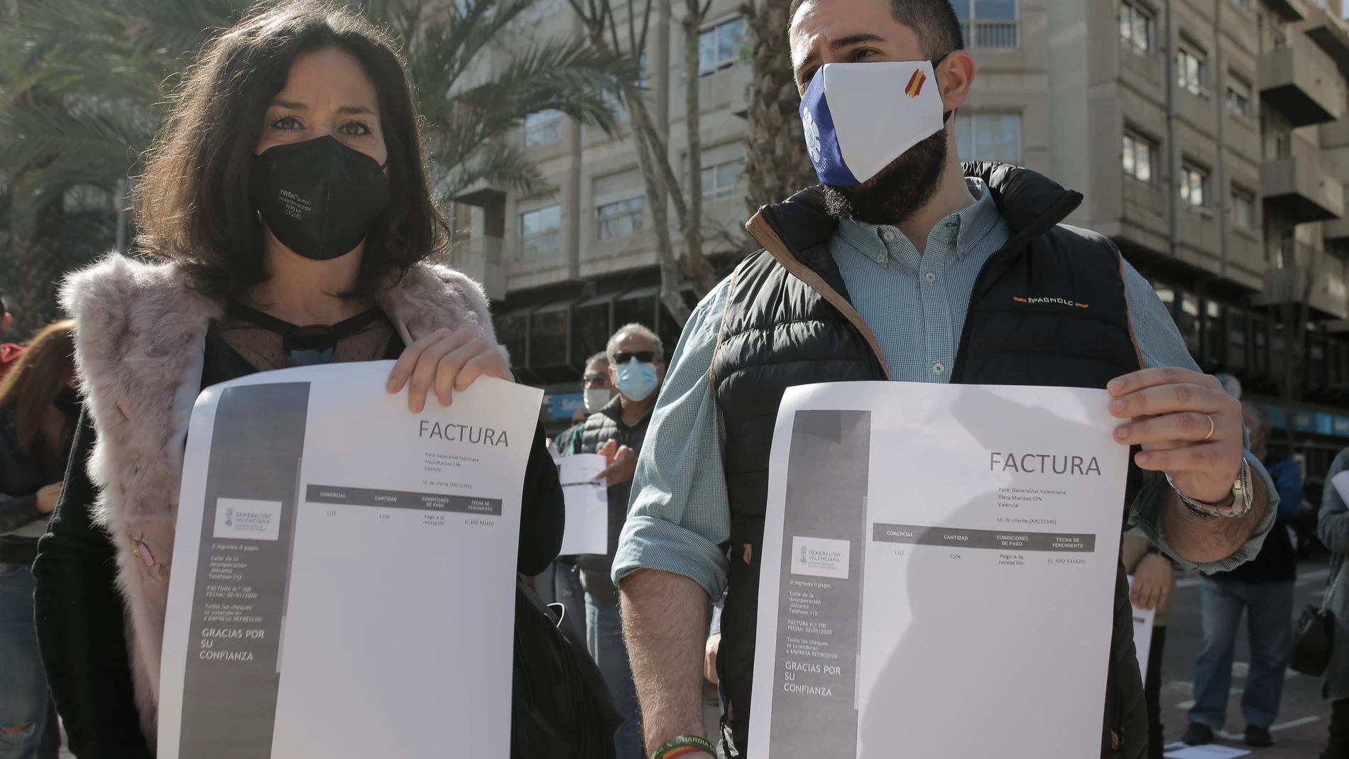 Hosteleros protestan en Alicante
