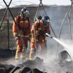 Bomberos del Consorcio Provincial de Huelva en una actuación