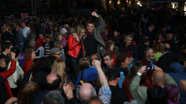 Juan Carlos Monedero durante un acto de Unidas Podemos