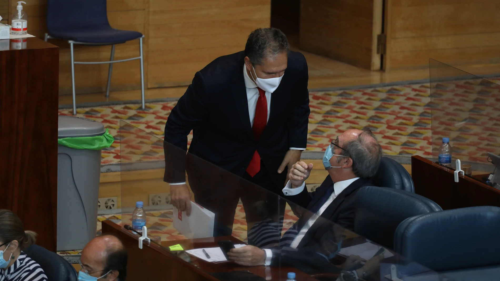 Gabilondo y su portavoz adjunto en la Asamblea de Madrid, José Cepeda
