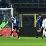 Ferland Mendy marcó el gol que dio el triunfo al Real Madrid contra el Atalanta en la Champions League.