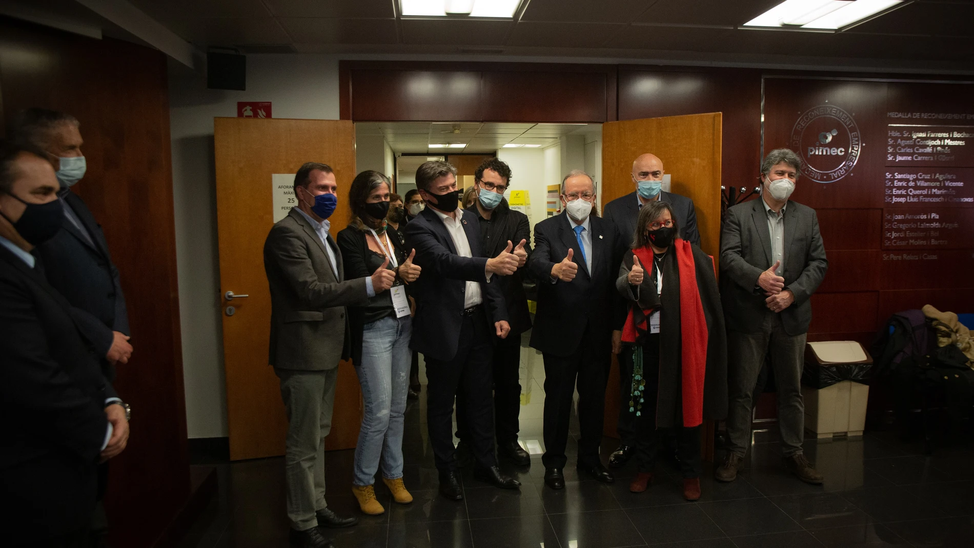 Antoni Cañete, este miércoles en la sede de Pimec en Barcelona tras ganar las elecciones