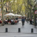 La Rambla del Poblenou barcelonés, el lugar de los hechos