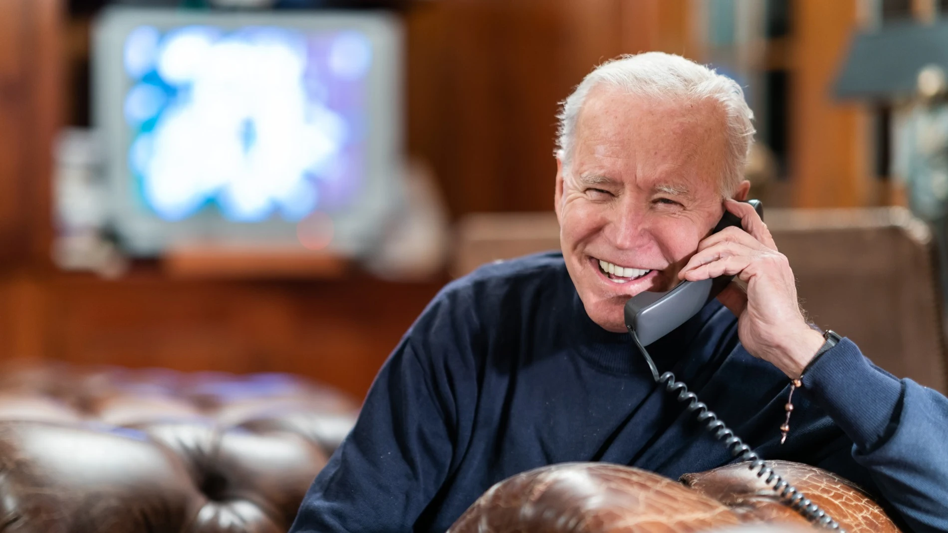 El presidente de EE UU, Joe Biden, durante una conversación telefónica el año pasado