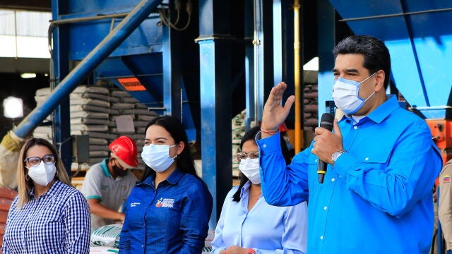 El dictador chavista, Nicolás Maduro, en Caracas, Venezuela
