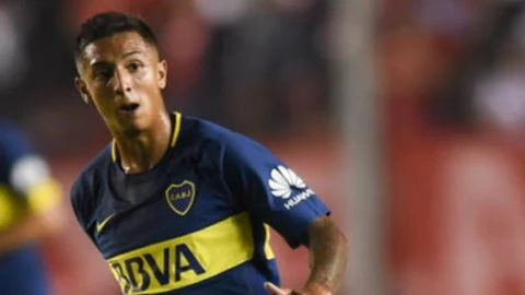 Agustín Almendra con Boca Juniors.