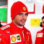 Carlos Sainz, en su estreno con Ferrari