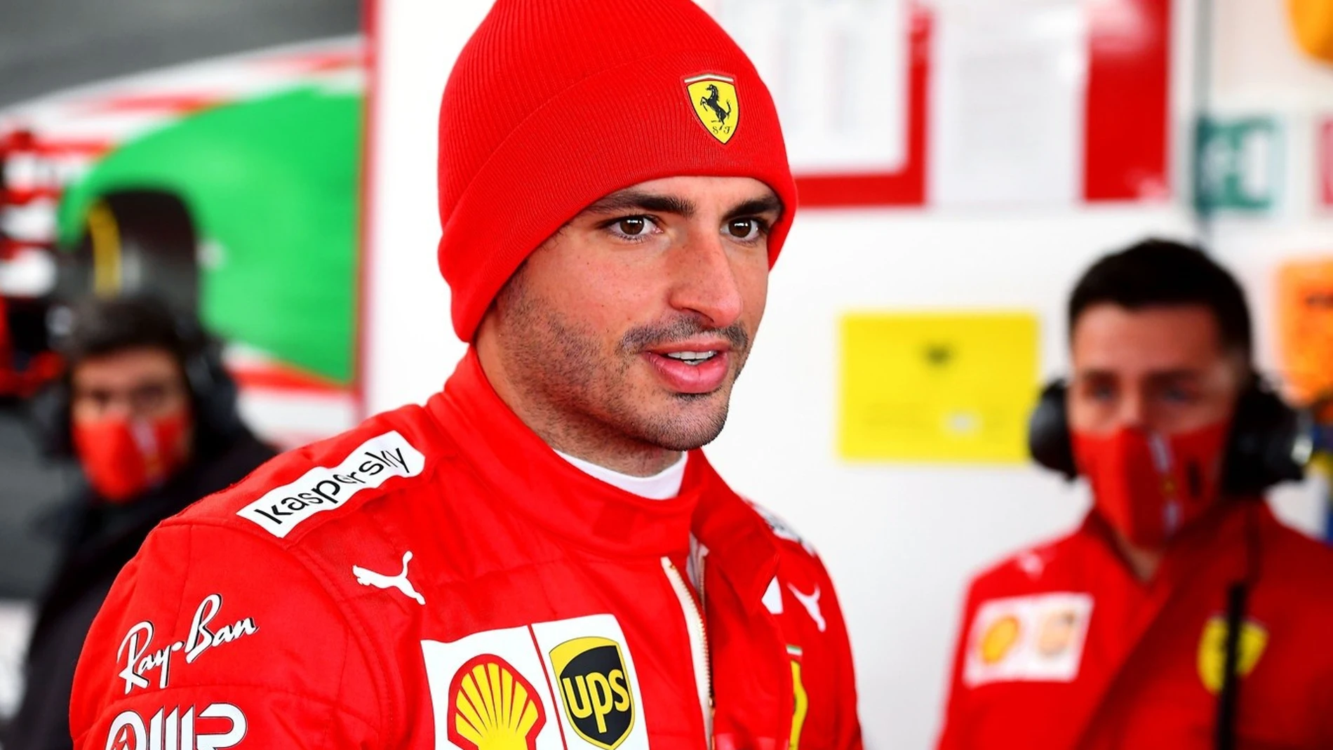 Carlos Sainz, en su estreno con Ferrari